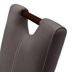 Ars Natura Chaises rembourrées Alessia (lot de 2) - Marron / Hêtre marron foncé -Meubles de salle à manger Soldes Magasin kolon 582794