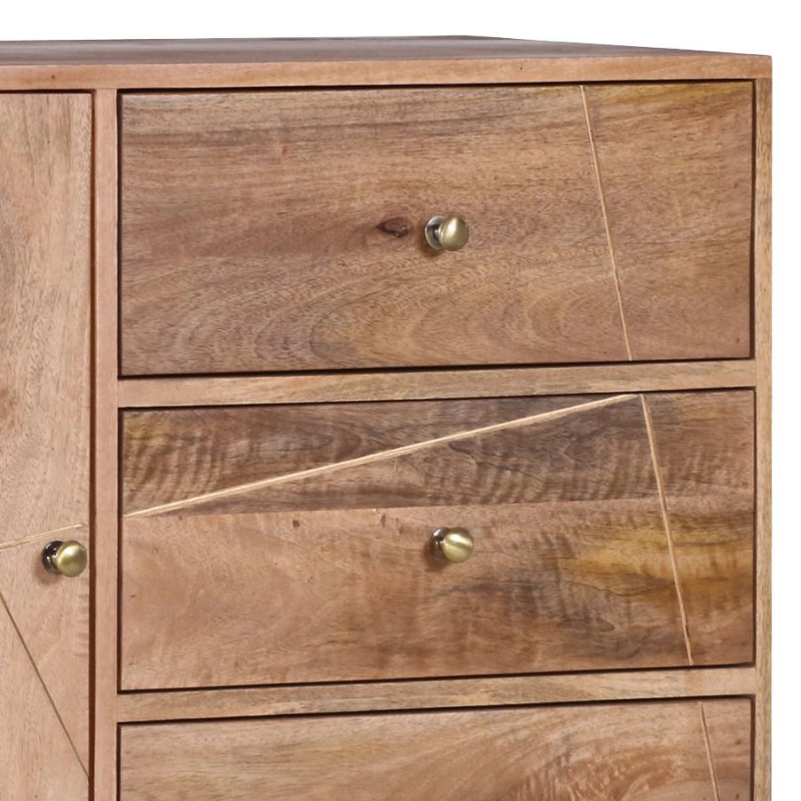 Ars manufacti Commode Argallo II - Manguier massif / Métal - Manguier / Doré 2 Ars manufacti Commode Argallo II - Manguier massif / Métal - Manguier / Doré – Image 2