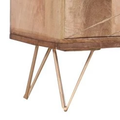 Ars manufacti Commode Argallo II - Manguier massif / Métal - Manguier / Doré 5 Ars manufacti Commode Argallo II - Manguier massif / Métal - Manguier / Doré -Meubles de salle à manger Soldes Magasin kommode argallo ii mango massiv metall mango gold 4419580