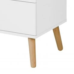 Tenzo Commode Dot II - Partiellement en chêne massif -Meubles de salle à manger Soldes Magasin kommode dot ii eiche teilmassiv weiss 5007936