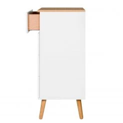 Tenzo Commode Dot II - Partiellement en chêne massif -Meubles de salle à manger Soldes Magasin kommode dot ii eiche teilmassiv weiss 5147828