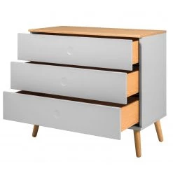 Tenzo Commode Dot III - Gris -Meubles de salle à manger Soldes Magasin kommode dot iii eiche teilmassiv grau 5147764
