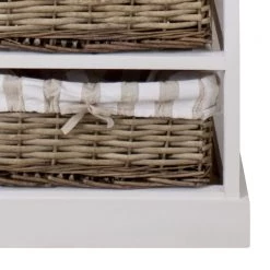 Maison Belfort Buffet Elven IV - Paulownia massif - Blanc / Marron -Meubles de salle à manger Soldes Magasin kommode elven iv paulownia massiv weiss 4347412