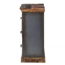 Ars manufacti Buffet Hunter I - Manguier massif / Métal - Manguier / Gris bleu -Meubles de salle à manger Soldes Magasin kommode hunter i mango massiv metall mango blaugrau 4414440