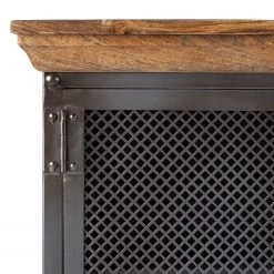 Ars manufacti Buffet Hunter I - Manguier massif / Métal - Manguier / Gris bleu -Meubles de salle à manger Soldes Magasin kommode hunter i mango massiv metall mango blaugrau 4845700