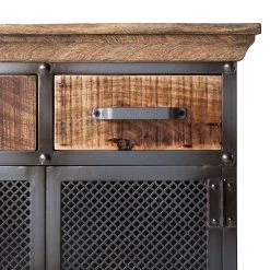 Ars manufacti Buffet Hunter II - Métal / Manguier massif- Manguier / Gris bleu 15 Ars manufacti Buffet Hunter II - Métal / Manguier massif- Manguier / Gris bleu -Meubles de salle à manger Soldes Magasin kommode hunter ii metall mango massiv mango blaugrau 4845732