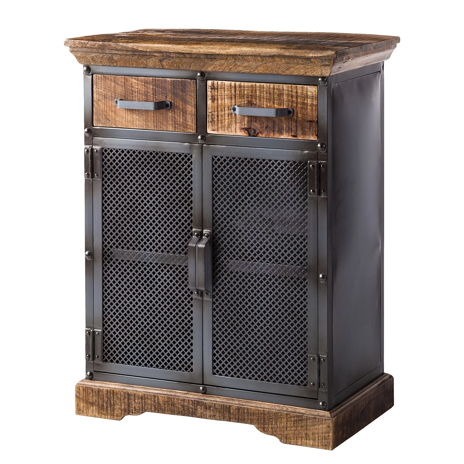 Ars manufacti Buffet Hunter II - Métal / Manguier massif- Manguier / Gris bleu 1 Ars manufacti Buffet Hunter II - Métal / Manguier massif- Manguier / Gris bleu