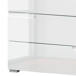 Fredriks Commode Larado III - Blanc brillant / Blanc -Meubles de salle à manger Soldes Magasin kommode larado iii hochglanz weiss weiss 3093889