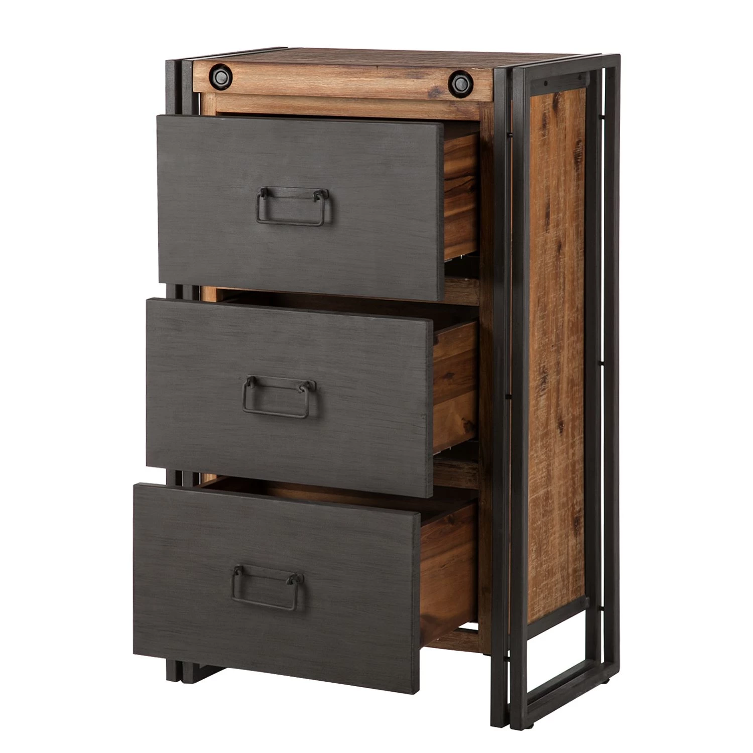 Ars manufacti Commode Manchester - Acacia massif / Métal 4 Ars manufacti Commode Manchester - Acacia massif / Métal – Image 4