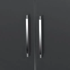 Maja Möbel Commode Merit - Gris brillant / Blanc -Meubles de salle à manger Soldes Magasin kommode merit hochglanz grau weiss 347669