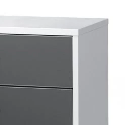Maja Möbel Commode Merit - Gris brillant / Blanc -Meubles de salle à manger Soldes Magasin kommode merit hochglanz grau weiss 347670