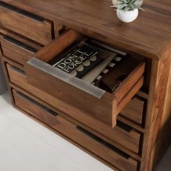 Ars Natura Commode Trangle - Sheesham massif -Meubles de salle à manger Soldes Magasin kommode trangle sheesham massiv 4014260