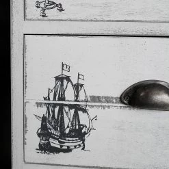 Maison Belfort Commode Nadi I - Partiellement en paulownia massif - Blanc cassé - 86 cm -Meubles de salle à manger Soldes Magasin kommode weiss antik 4727988