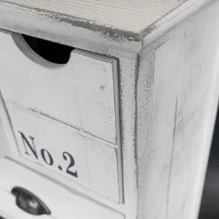 Maison Belfort Commode Nadi I - Partiellement en paulownia massif - Blanc cassé - 86 cm -Meubles de salle à manger Soldes Magasin kommode weiss antik 4727992