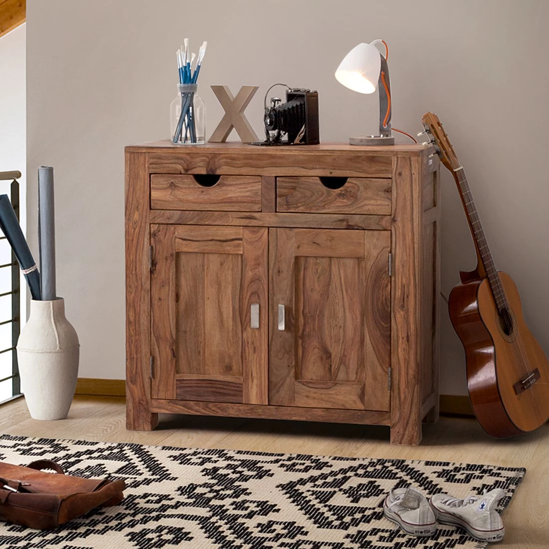 Wolf-Möbel Commode Yoga IV - Sheesham massif 2 Wolf-Möbel Commode Yoga IV - Sheesham massif – Image 2