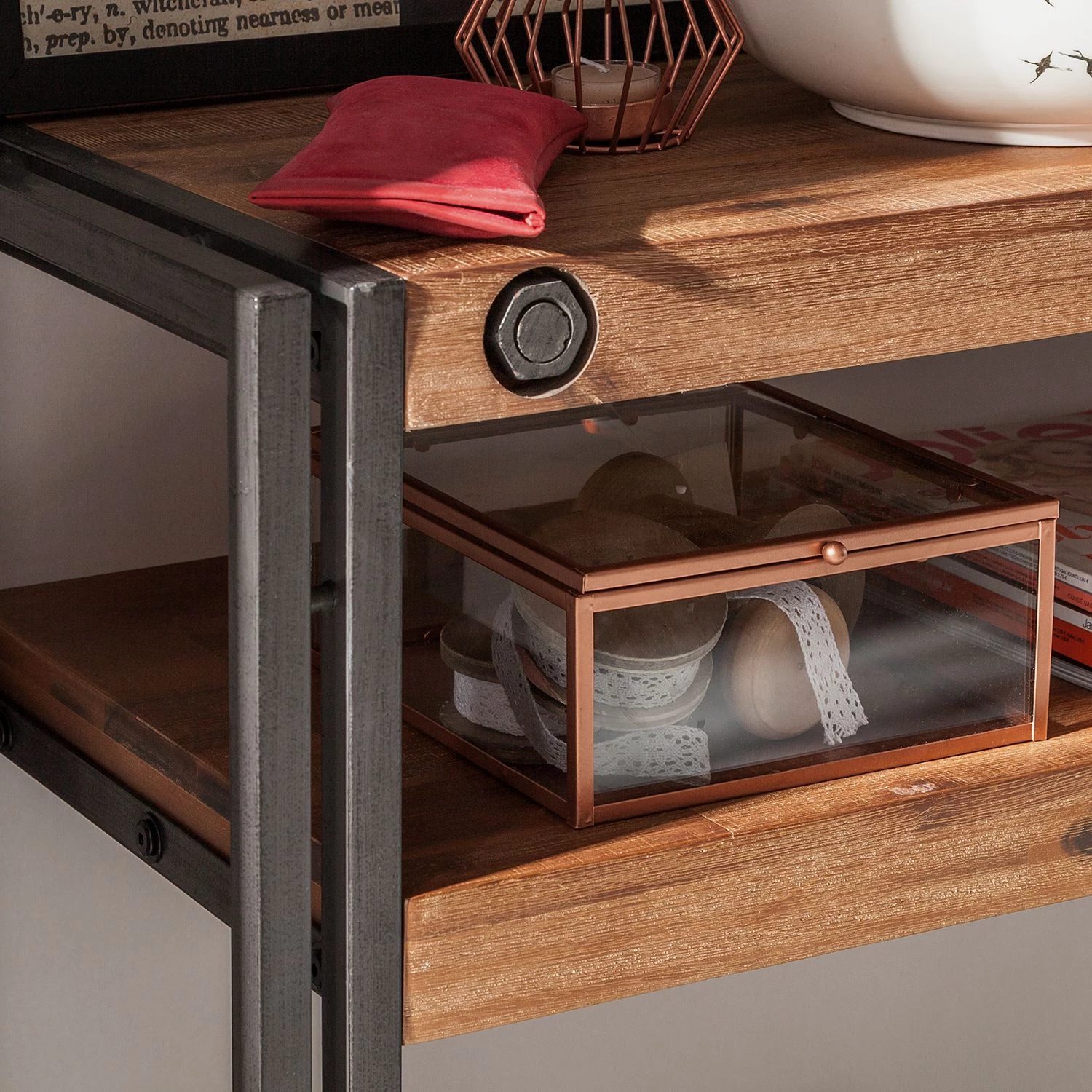 Ars manufacti Console Manchester - Acacia massif / Métal 9 Ars manufacti Console Manchester - Acacia massif / Métal – Image 9