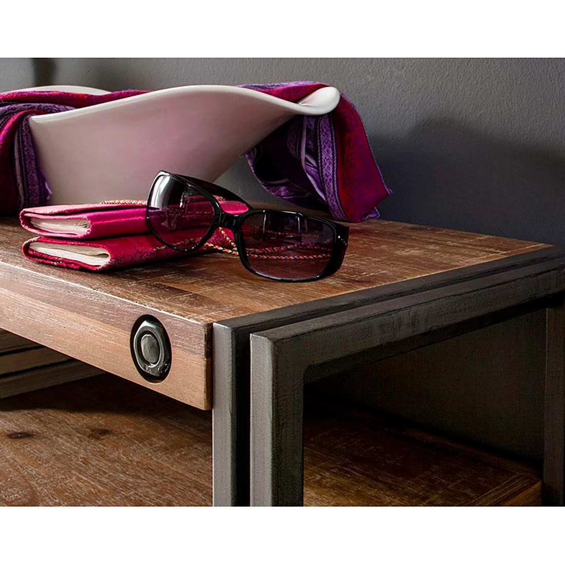 Ars manufacti Console Manchester - Acacia massif / Métal 6 Ars manufacti Console Manchester - Acacia massif / Métal – Image 6