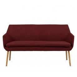 Mørteens Banquette Nicholas II - Rouge foncé -Meubles de salle à manger Soldes Magasin kuechensofa nicholas ii webstoff eiche massiv dunkelrot 5061000