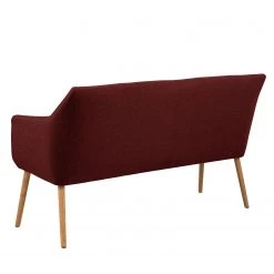 Mørteens Banquette Nicholas II - Rouge foncé -Meubles de salle à manger Soldes Magasin kuechensofa nicholas ii webstoff eiche massiv dunkelrot 5061004