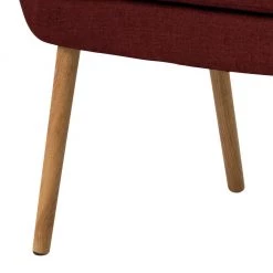 Mørteens Banquette Nicholas II - Rouge foncé -Meubles de salle à manger Soldes Magasin kuechensofa nicholas ii webstoff eiche massiv dunkelrot 5061016