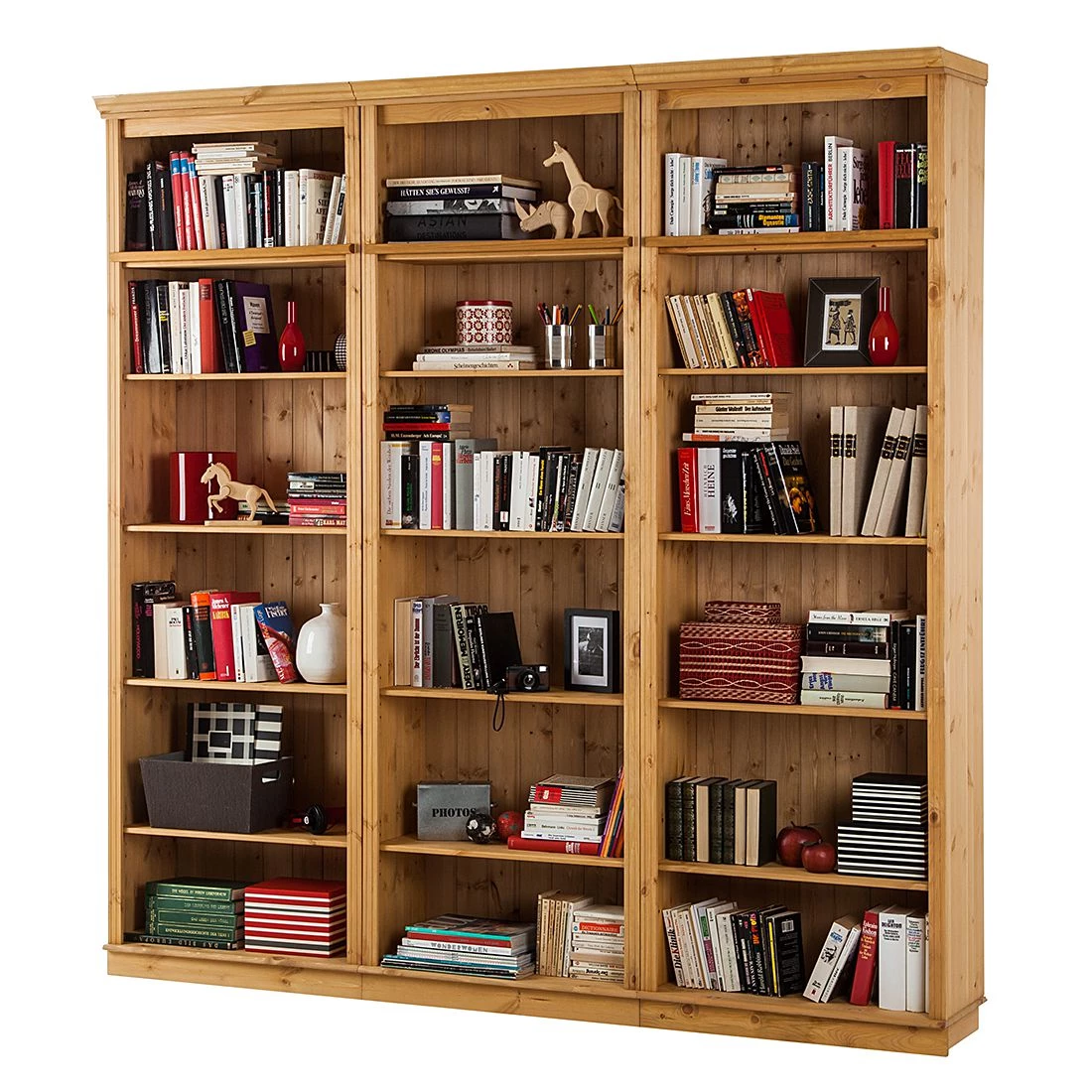 Maison Belfort Bibliothèque Lillehammer II - Pin massif - Epicéa naturel 3 Maison Belfort Bibliothèque Lillehammer II - Pin massif - Epicéa naturel – Image 3