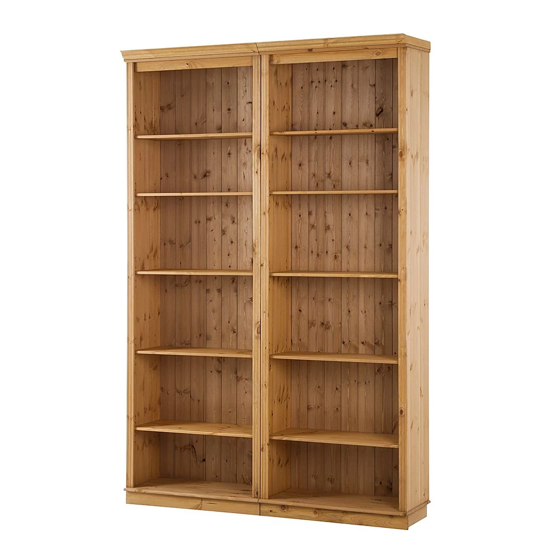 Maison Belfort Bibliothèque Lillehammer I - Pin massif - Epicéa naturel 1 Maison Belfort Bibliothèque Lillehammer I - Pin massif - Epicéa naturel