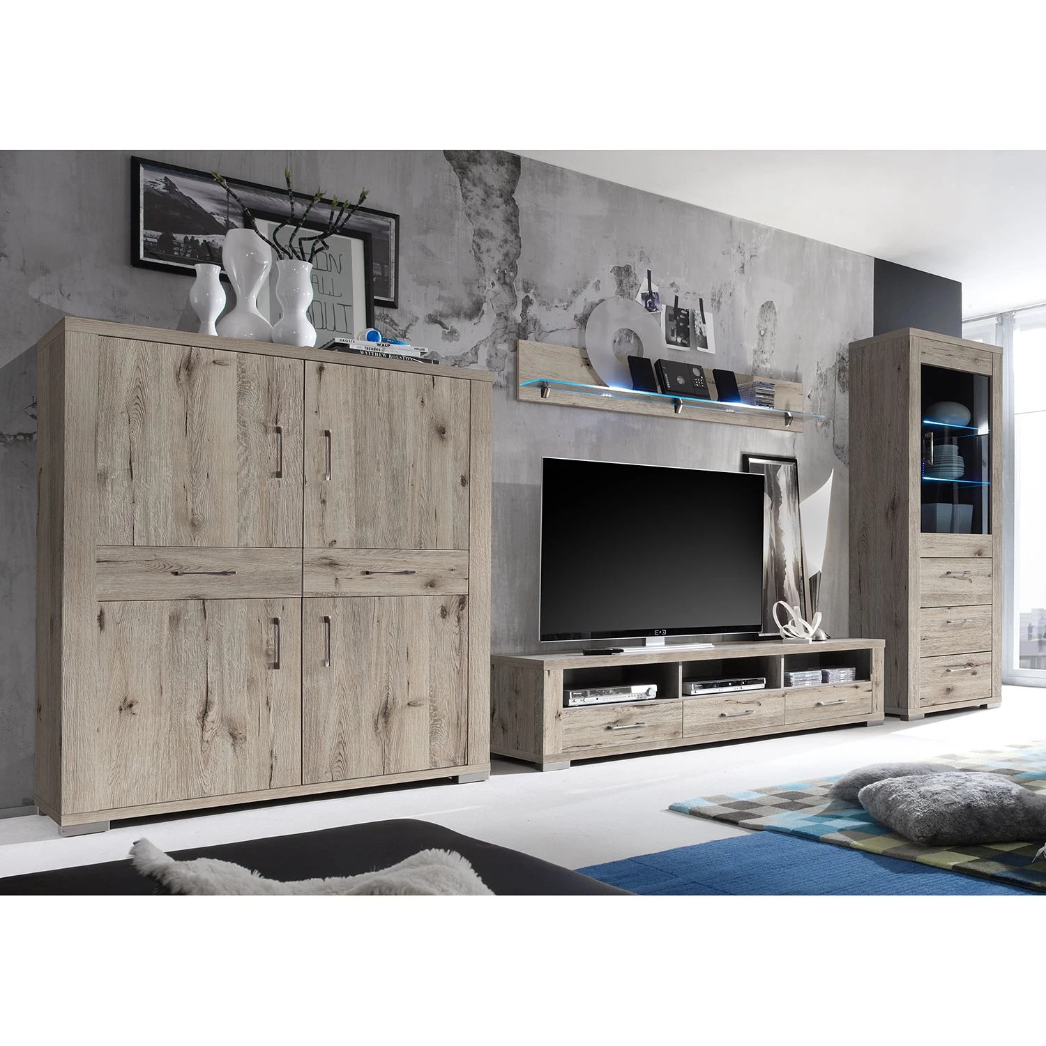 Mooved Commode haute Hunton II - Imitation chêne sable 3 Mooved Commode haute Hunton II - Imitation chêne sable – Image 3