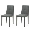 Mørteens Chaises Desana (lot de 2) - Gris foncé