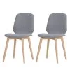 Studio Copenhagen Chaises Helvig III (lot de 2) - Tissu Vesta : Gris