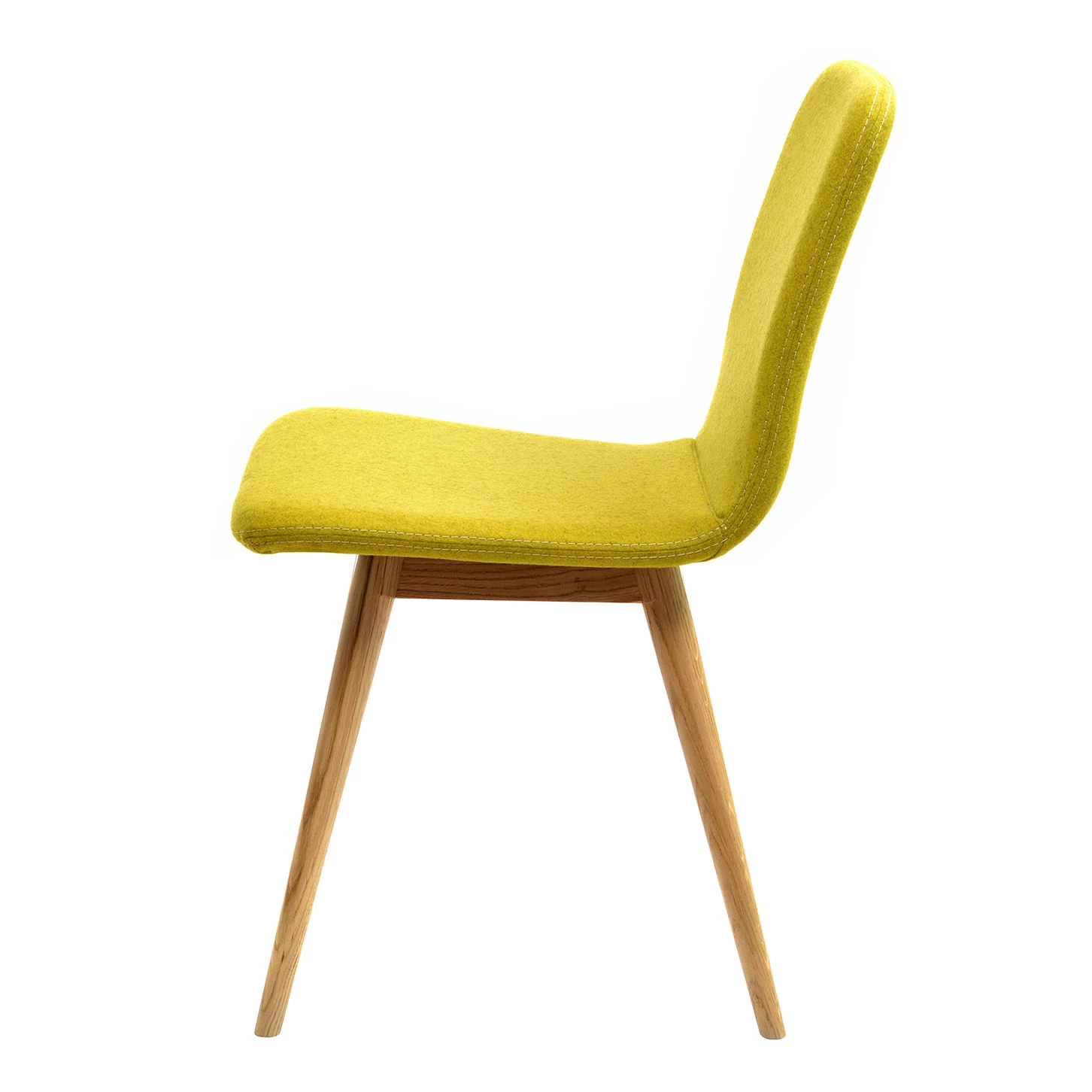 Studio Copenhagen Chaises rembourrées Loca (lot de 2) - Tissu Muya : Jaune 5 Studio Copenhagen Chaises rembourrées Loca (lot de 2) - Tissu Muya : Jaune – Image 5