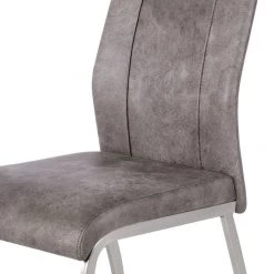 Fredriks Chaises Scalea (lot de 2) - Gris vintage -Meubles de salle à manger Soldes Magasin polsterstuhl scalea 2er set kunstleder solinograu 4695388