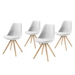 Norrwood Chaises Thirza (lot de 4) - Blanc