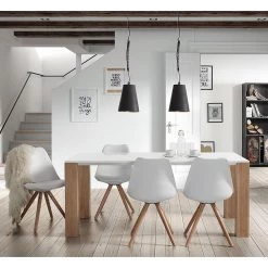 Norrwood Chaises Thirza (lot de 4) - Blanc 10 Norrwood Chaises Thirza (lot de 4) - Blanc -Meubles de salle à manger Soldes Magasin polsterstuhl thirza kunstleder kunststoff weiss 1284454