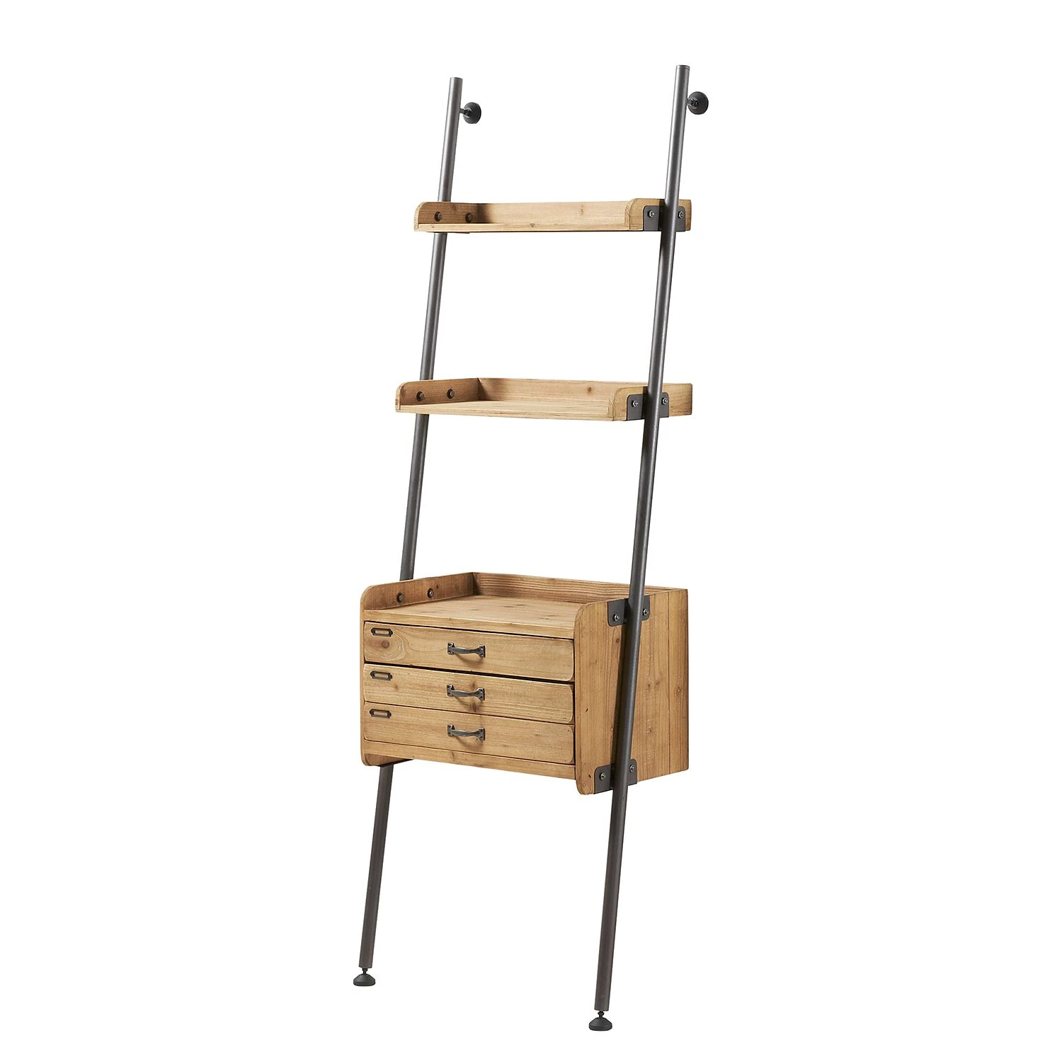 Ars manufacti Étagère Calafell I - Sapin massif / Fer - Sapin / Noir 1 Ars manufacti Étagère Calafell I - Sapin massif / Fer - Sapin / Noir