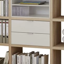 Fredriks Etagère Concept III - Imitation chêne / Blanc -Meubles de salle à manger Soldes Magasin regal concept iii eiche dekor weiss 1993618