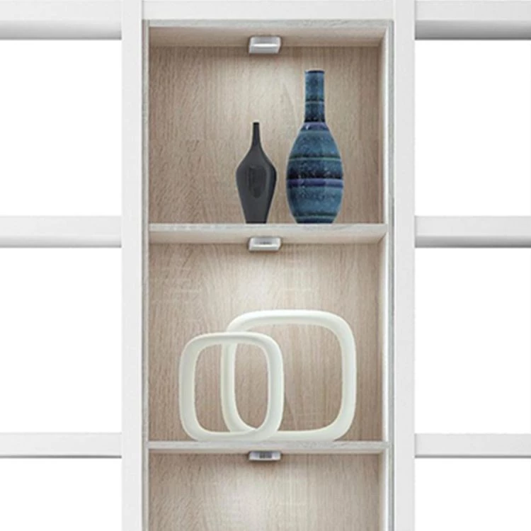 Loftscape Etagère Emporior III - Blanc / Imitation chêne de Sonoma - Avec éclairage 3 Loftscape Etagère Emporior III - Blanc / Imitation chêne de Sonoma - Avec éclairage – Image 3