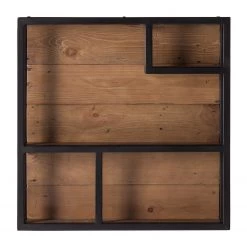 Ars manufacti Étagère Grasby - Pin recyclé / Métal - Pin foncé / Noir -Meubles de salle à manger Soldes Magasin regal grasby altholz pinie metall pinie dunkel schwarz 4884820