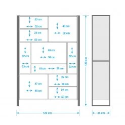 Wolf-Möbel Étagère Iron II - Manguier massif / Fer -Meubles de salle à manger Soldes Magasin regal iron ii mango massiv eisen 5131880