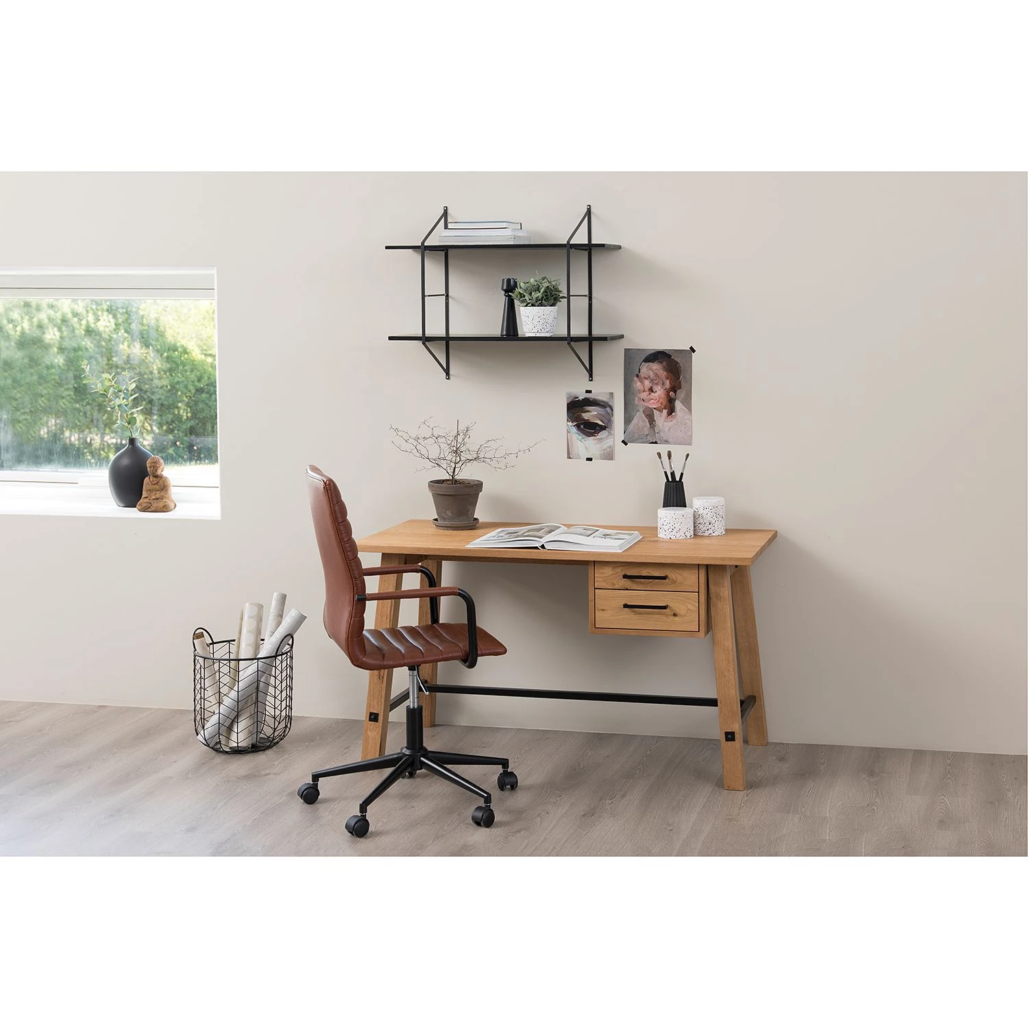 Mørteens Étagère Oxbow II - Paulownia massif / Métal - Paulownia Noir 2 Mørteens Étagère Oxbow II - Paulownia massif / Métal - Paulownia Noir – Image 2