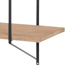 Mørteens Étagère Oxbow II - Paulownia massif / Métal - Paulownia / Noir -Meubles de salle à manger Soldes Magasin regal oxbow ii paulownia massiv paulownia 4562368