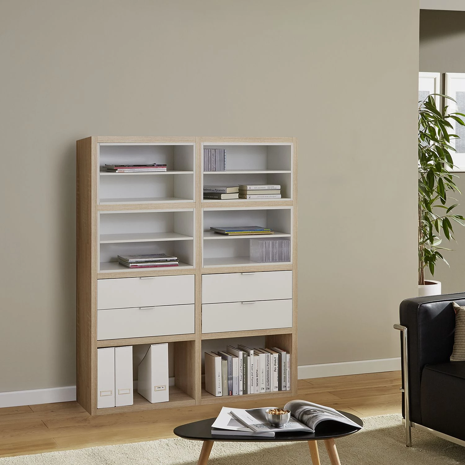 Fredriks Etagère Rodos II - Imitation chêne 4 Fredriks Etagère Rodos II - Imitation chêne – Image 4