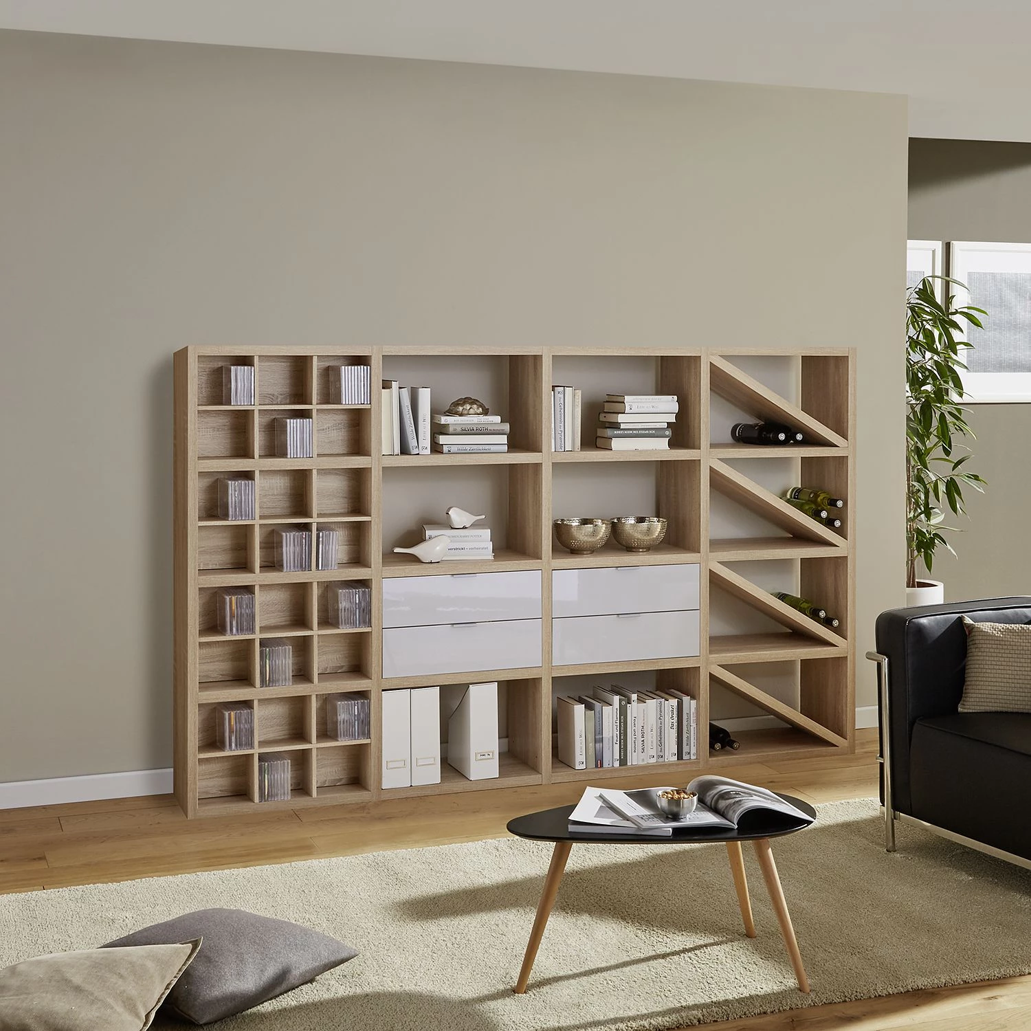 Fredriks Etagère Rodos II - Imitation chêne 6 Fredriks Etagère Rodos II - Imitation chêne – Image 6