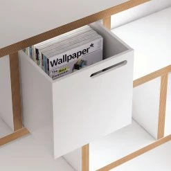 Temahome Étagère Berlin - Blanc mat - Blanc / Marron clair - 150 x 159 cm 12 Temahome Étagère Berlin - Blanc mat - Blanc / Marron clair - 150 x 159 cm -Meubles de salle à manger Soldes Magasin regal woodstock weiss 150 cm 198 cm 5031540