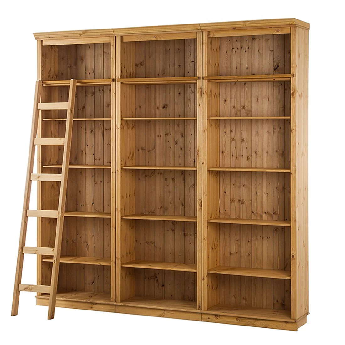 Maison Belfort Bibliothèque Lillehammer II - Pin massif - Epicéa naturel 4 Maison Belfort Bibliothèque Lillehammer II - Pin massif - Epicéa naturel – Image 4