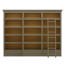 Maison Belfort Étagères Azjana - Granite / Pin couleur miel - Sans échelle