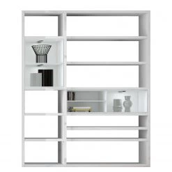 Loftscape Etagère Emporior II.B - Blanc brillant / Blanc - Avec éclairage