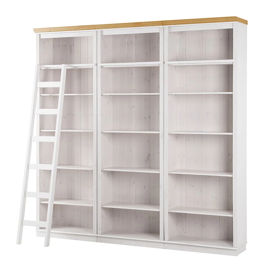 Maison Belfort Bibliothèque Lillehammer II - Pin massif - Pin blanc / Pin couleur miel 3 Maison Belfort Bibliothèque Lillehammer II - Pin massif - Pin blanc / Pin couleur miel – Image 3