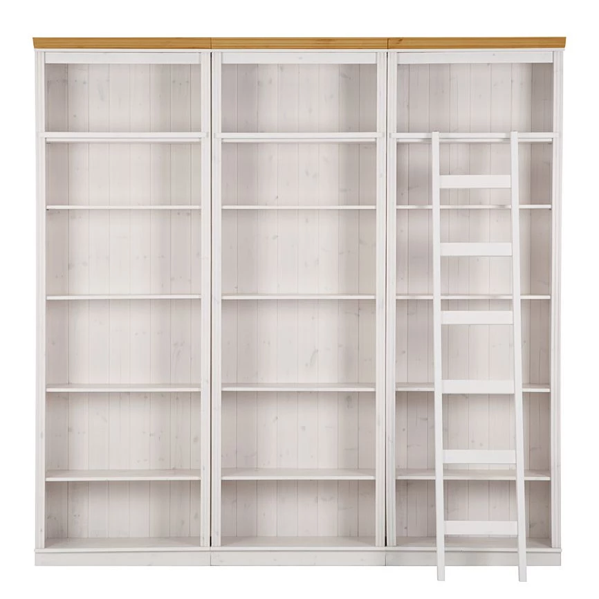 Maison Belfort Bibliothèque Lillehammer II - Pin massif - Pin blanc / Pin couleur miel 5 Maison Belfort Bibliothèque Lillehammer II - Pin massif - Pin blanc / Pin couleur miel – Image 5