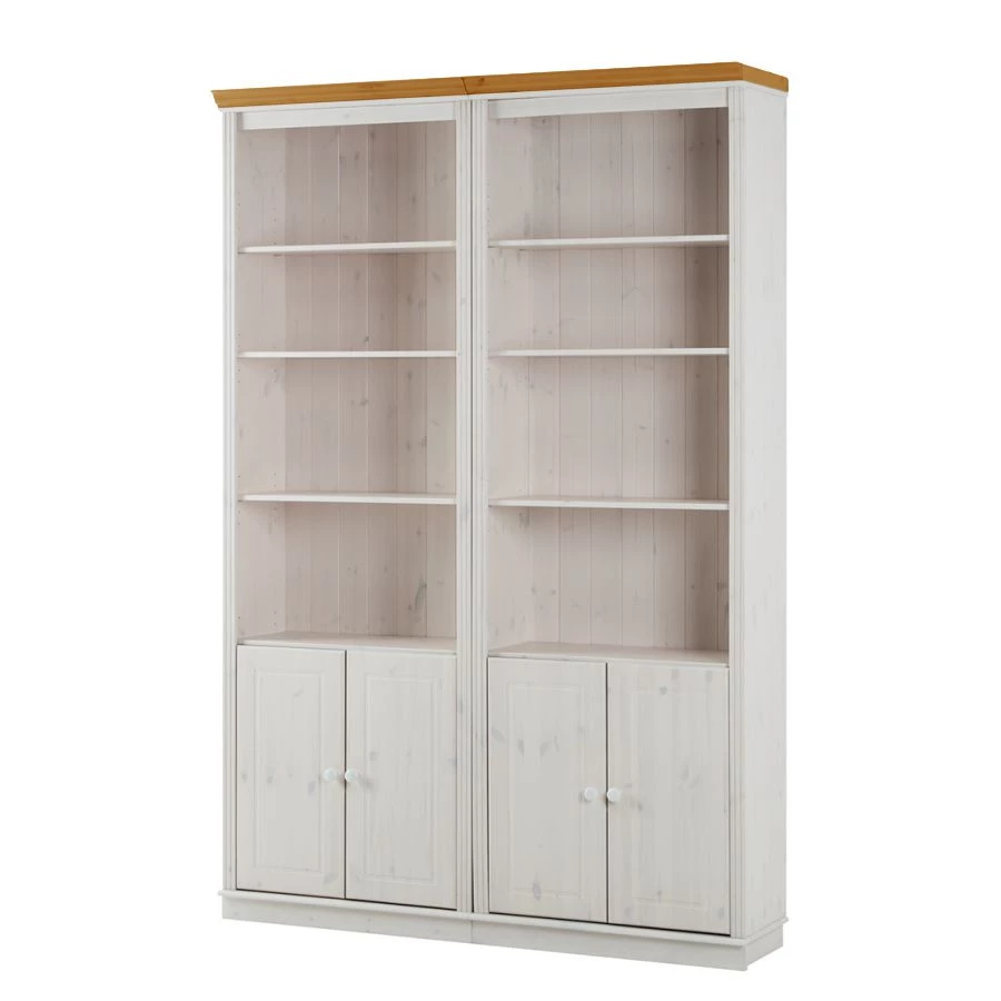 Maison Belfort Étagère murale Lillehammer III - Pin blanc / Pin couleur miel 1 Maison Belfort Étagère murale Lillehammer III - Pin blanc / Pin couleur miel