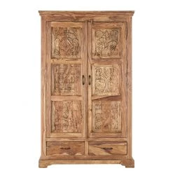 Wolf-Möbel Armoire Bombay - Sheesham massif -Meubles de salle à manger Soldes Magasin schrank bombay sheesham massiv natur 1380618